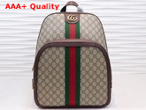 Gucci Ophidia GG Medium Backpack Beige Ebony GG Supreme Canvas 547967 Replica