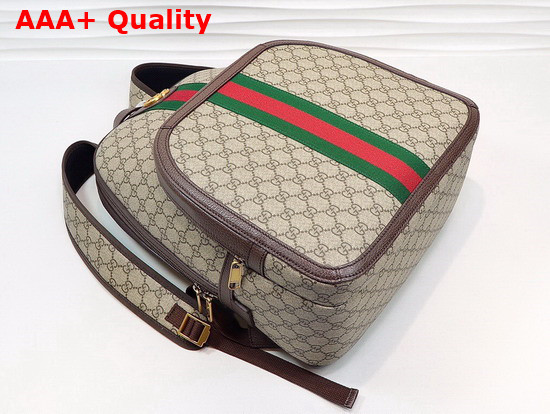 Gucci Ophidia GG Medium Backpack Beige Ebony GG Supreme Canvas 547967 Replica