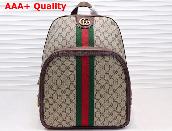 Gucci Ophidia GG Medium Backpack Beige Ebony GG Supreme Canvas 547967 Replica