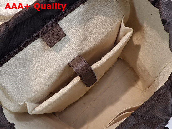 Gucci Ophidia GG Medium Backpack Beige and Ebony GG Supreme Canvas 598140 Replica