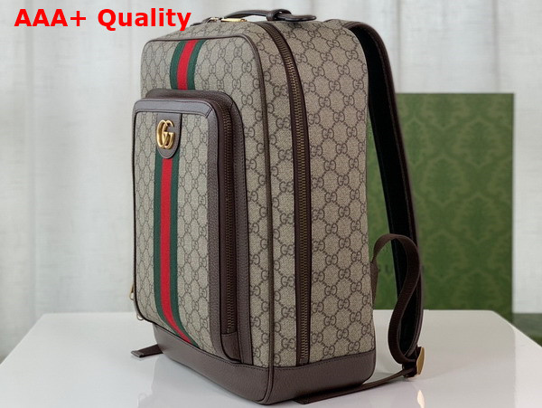 Gucci Ophidia GG Medium Backpack in Beige and Ebony GG Supreme Canvas 745718 Replica