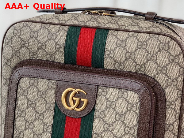 Gucci Ophidia GG Medium Backpack in Beige and Ebony GG Supreme Canvas 745718 Replica