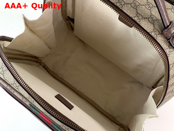 Gucci Ophidia GG Medium Backpack in Beige and Ebony GG Supreme Canvas 745718 Replica