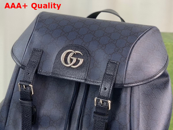 Gucci Ophidia GG Medium Backpack in Blue and Black GG Supreme Canvas 598140 Replica