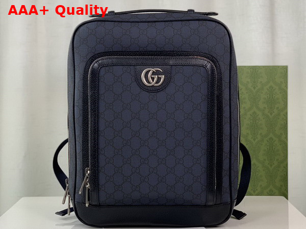 Gucci Ophidia GG Medium Backpack in Blue and Black GG Supreme Canvas 745718 Replica