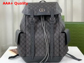 Gucci Ophidia GG Medium Backpack in Grey and Black GG Supreme Canvas 598140 Replica