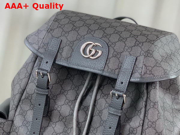 Gucci Ophidia GG Medium Backpack in Grey and Black GG Supreme Canvas 598140 Replica