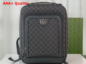 Gucci Ophidia GG Medium Backpack in Grey and Black GG Supreme Canvas 745718 Replica