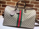 Gucci Ophidia GG Medium Carry On Duffle Beige and Ebony GG Supreme Canvas 547953