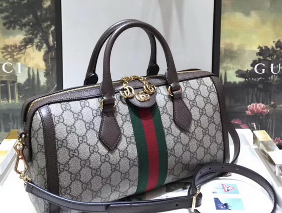 Gucci Ophidia GG Medium Top Handle Bag GG Supreme