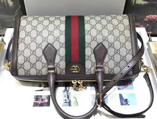 Gucci Ophidia GG Medium Top Handle Bag GG Supreme