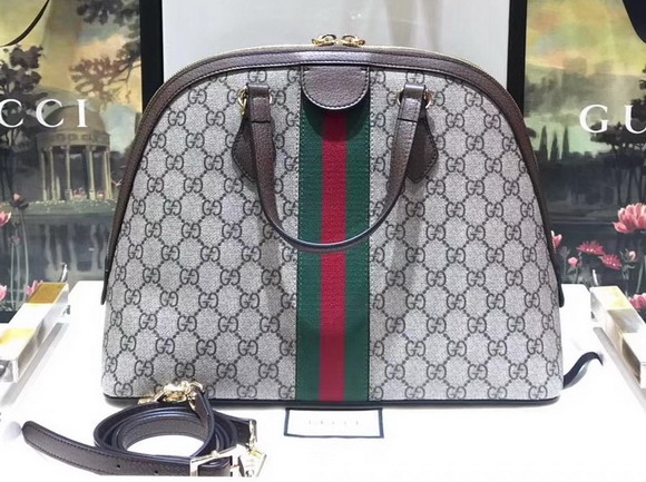 Gucci Ophidia GG Medium Top Handle Bag GG Supreme Canvas 524533