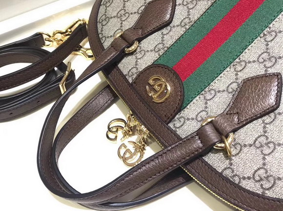 Gucci Ophidia GG Medium Top Handle Bag GG Supreme Canvas 524533