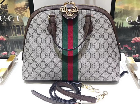 Gucci Ophidia GG Medium Top Handle Bag GG Supreme Canvas 524533