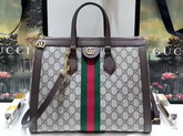 Gucci Ophidia GG Medium Top Handle Bag GG Supreme Canvas 524537