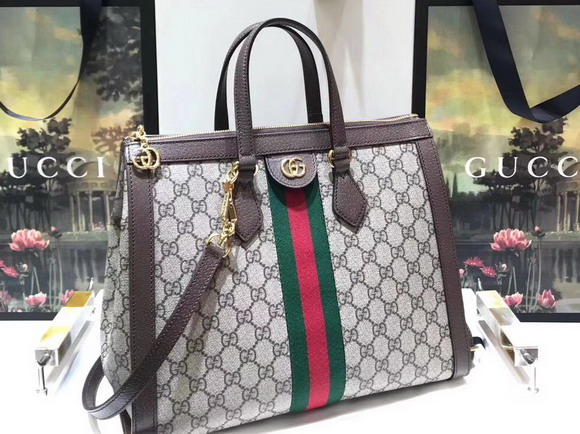 Gucci Ophidia GG Medium Top Handle Bag GG Supreme Canvas 524537