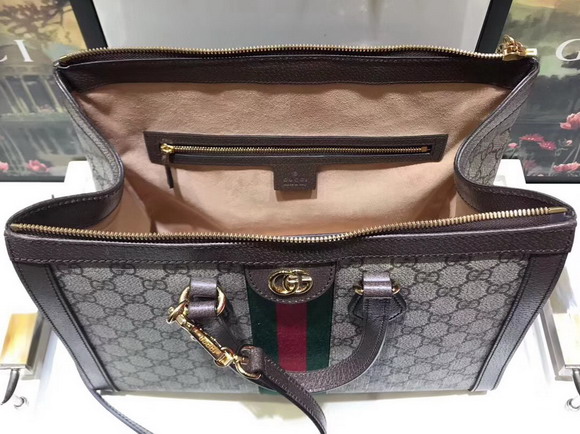 Gucci Ophidia GG Medium Top Handle Bag GG Supreme Canvas 524537