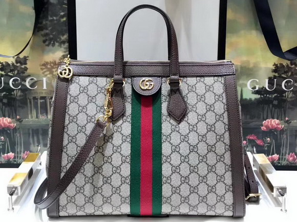 Gucci Ophidia GG Medium Top Handle Bag GG Supreme Canvas 524537