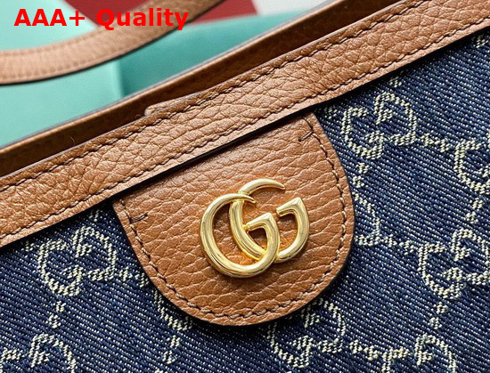 Gucci Ophidia GG Medium Tote Blue and Ivory Denim 631685 Replica