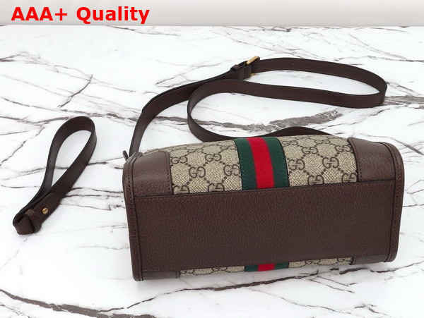 Gucci Ophidia GG Messenger Bag in Beige and Ebony GG Supreme Canvas 752581 Replica