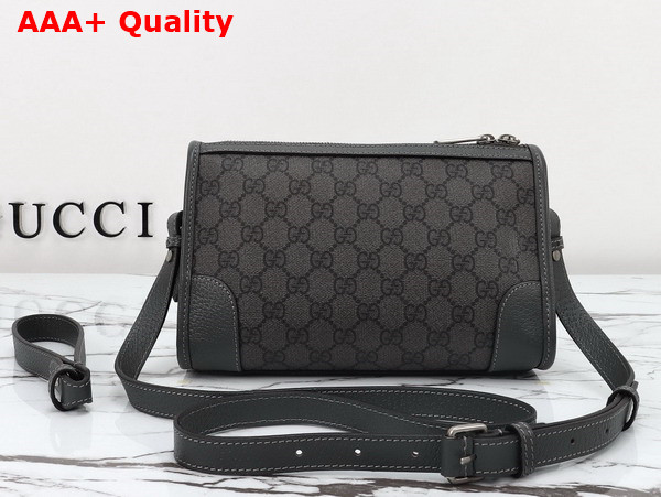 Gucci Ophidia GG Messenger Bag in Grey and Black GG Supreme Canvas 752581 Replica