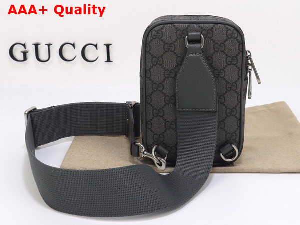 Gucci Ophidia GG Mini Bag in Grey and Black GG Supreme Canvas 752565 Replica