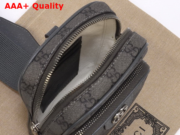 Gucci Ophidia GG Mini Bag in Grey and Black GG Supreme Canvas 752565 Replica