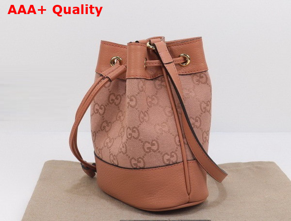 Gucci Ophidia GG Mini Bucket Bag in Pink GG Canvas 550620 Replica