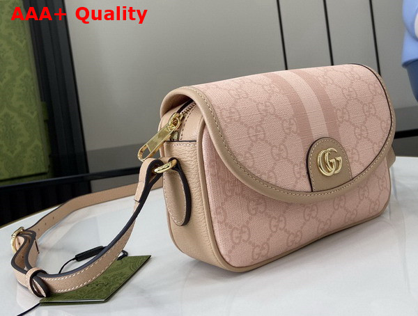 Gucci Ophidia GG Mini Shoulder Bag in Dusty Pink GG Supreme Canvas 772239 Replica