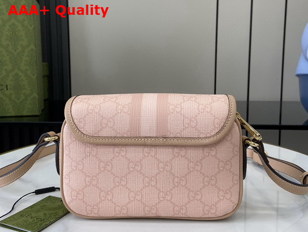 Gucci Ophidia GG Mini Shoulder Bag in Dusty Pink GG Supreme Canvas 772239 Replica