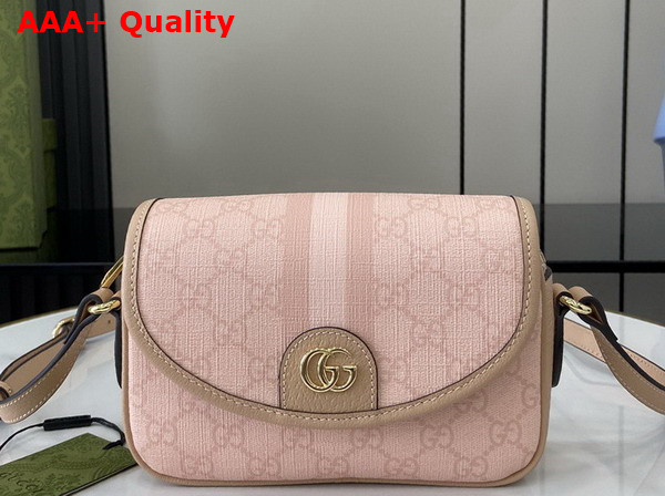 Gucci Ophidia GG Mini Shoulder Bag in Dusty Pink GG Supreme Canvas 772239 Replica