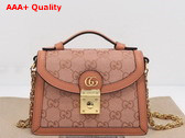 Gucci Ophidia GG Mini Shoulder Bag in Pink GG Canvas 696180 Replica