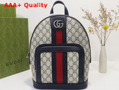 Gucci Ophidia GG Small Backpack Beige and Blue GG Supreme Canvas 547965 Replica