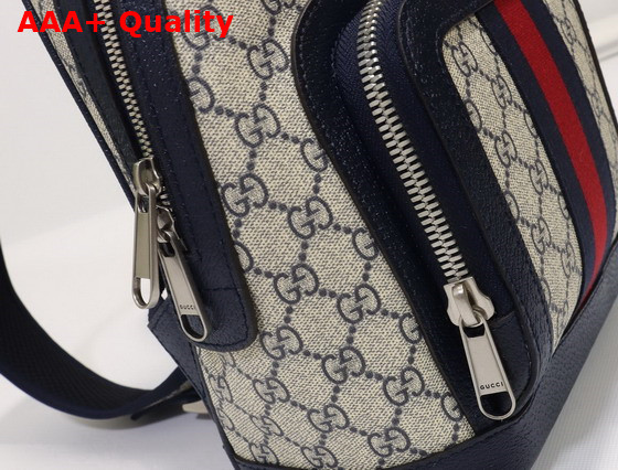 Gucci Ophidia GG Small Backpack Beige and Blue GG Supreme Canvas 547965 Replica