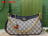 Gucci Ophidia GG Small Handbag Beige and Blue GG Supreme Canvas 735132 Replica