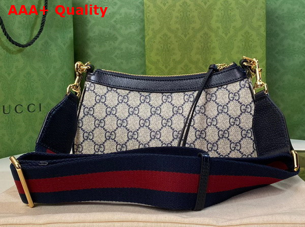 Gucci Ophidia GG Small Handbag Beige and Blue GG Supreme Canvas 735132 Replica