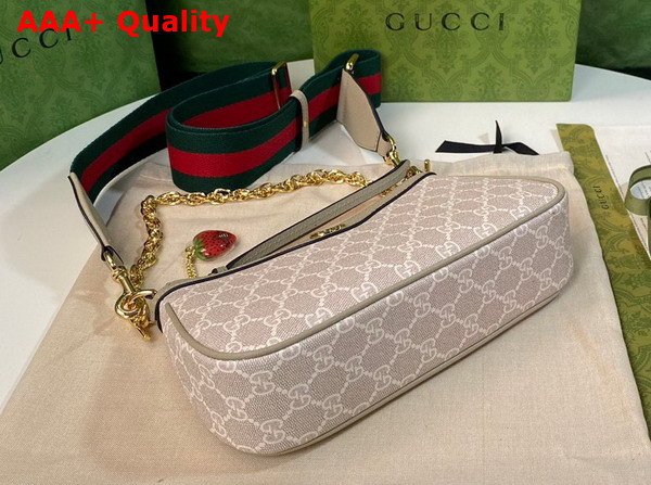 Gucci Ophidia GG Small Handbag in Beige GG Supreme Canvas 735132 Replica