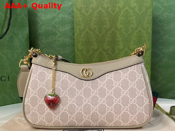 Gucci Ophidia GG Small Handbag in Beige GG Supreme Canvas 735132 Replica