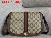 Gucci Ophidia GG Small Shoulder Bag Beige Ebony GG Supreme Canvas 601044 Replica