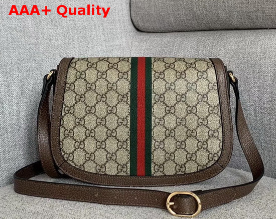 Gucci Ophidia GG Small Shoulder Bag Beige Ebony GG Supreme Canvas 601044 Replica