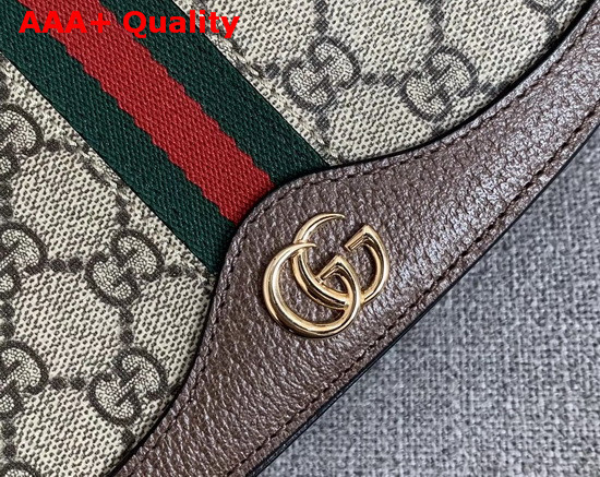 Gucci Ophidia GG Small Shoulder Bag Beige Ebony GG Supreme Canvas 601044 Replica