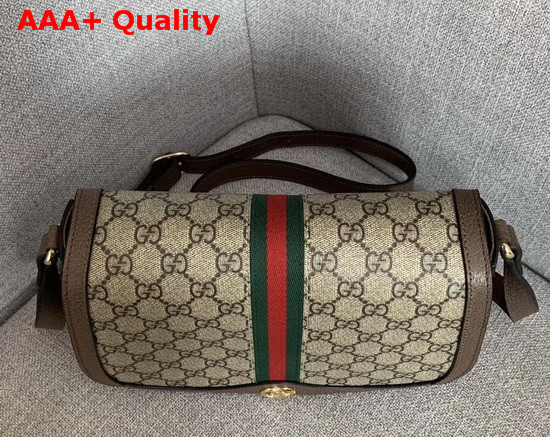 Gucci Ophidia GG Small Shoulder Bag Beige Ebony GG Supreme Canvas 601044 Replica