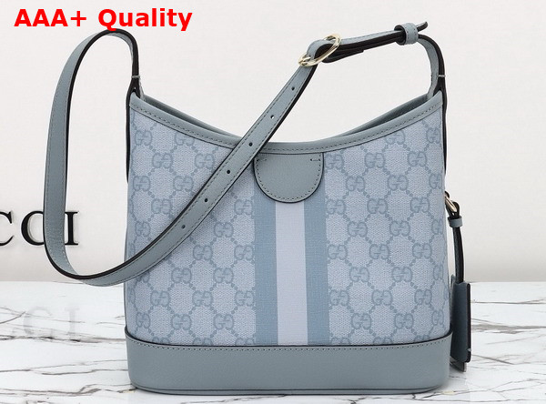 Gucci Ophidia GG Small Shoulder Bag in Dusty Blue GG Supreme Canvas 781402 Replica