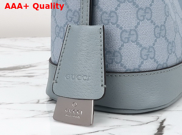 Gucci Ophidia GG Small Shoulder Bag in Dusty Blue GG Supreme Canvas 781402 Replica