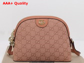 Gucci Ophidia GG Small Shoulder Bag in Pink GG Canvas 499621 Replica