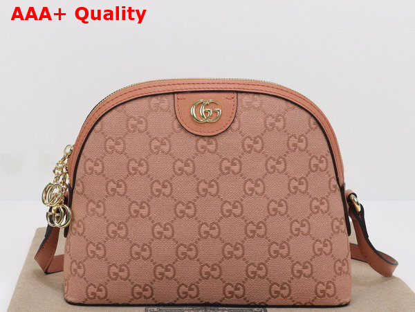 Gucci Ophidia GG Small Shoulder Bag in Pink GG Canvas 499621 Replica