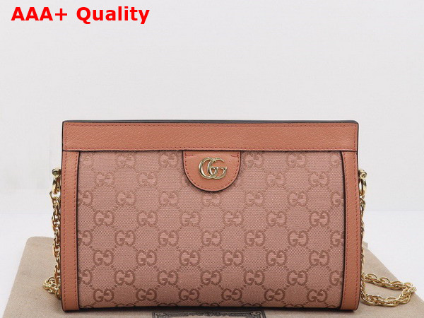 Gucci Ophidia GG Small Shoulder Bag in Pink GG Canvas 503877 Replica