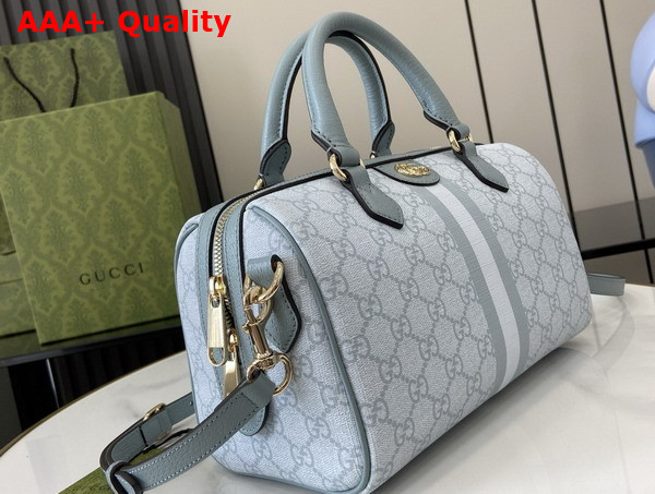 Gucci Ophidia GG Small Top Handle Bag in Dusty Blue GG Supreme Canvas 772061 Replica