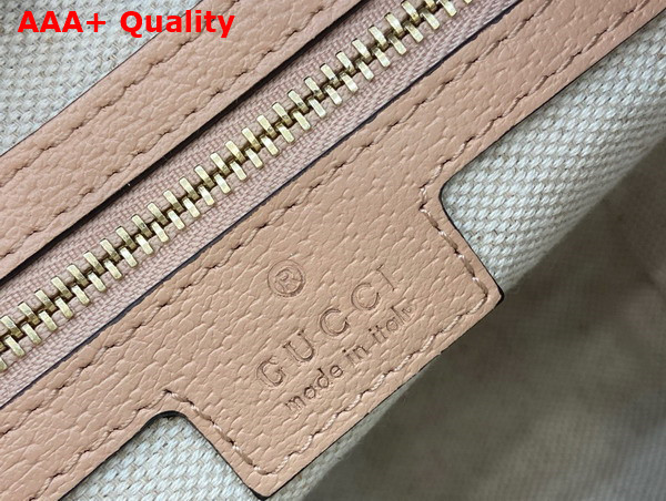 Gucci Ophidia GG Super Mini Shoulder Bag in Dusty Pink GG Supreme Canvas 795170 Replica