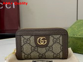 Gucci Ophidia Key Case in Beige and Ebony GG Supreme Canvas Replica